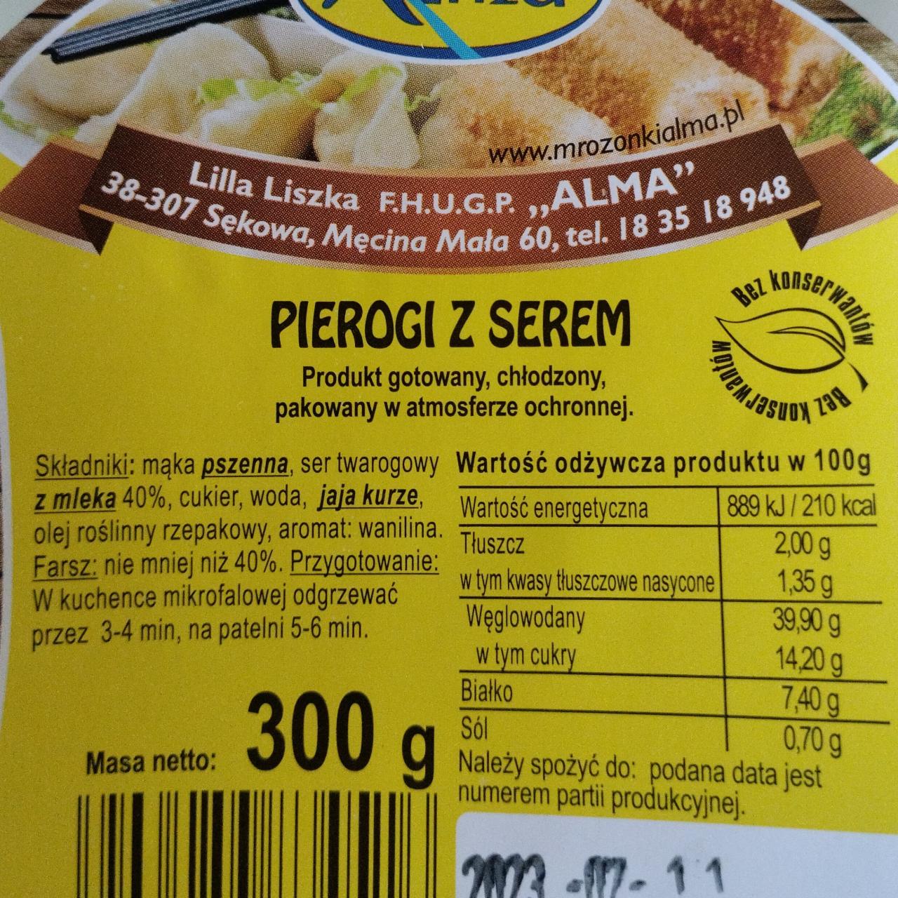 Zdjęcia - Pierogi z serem Alma