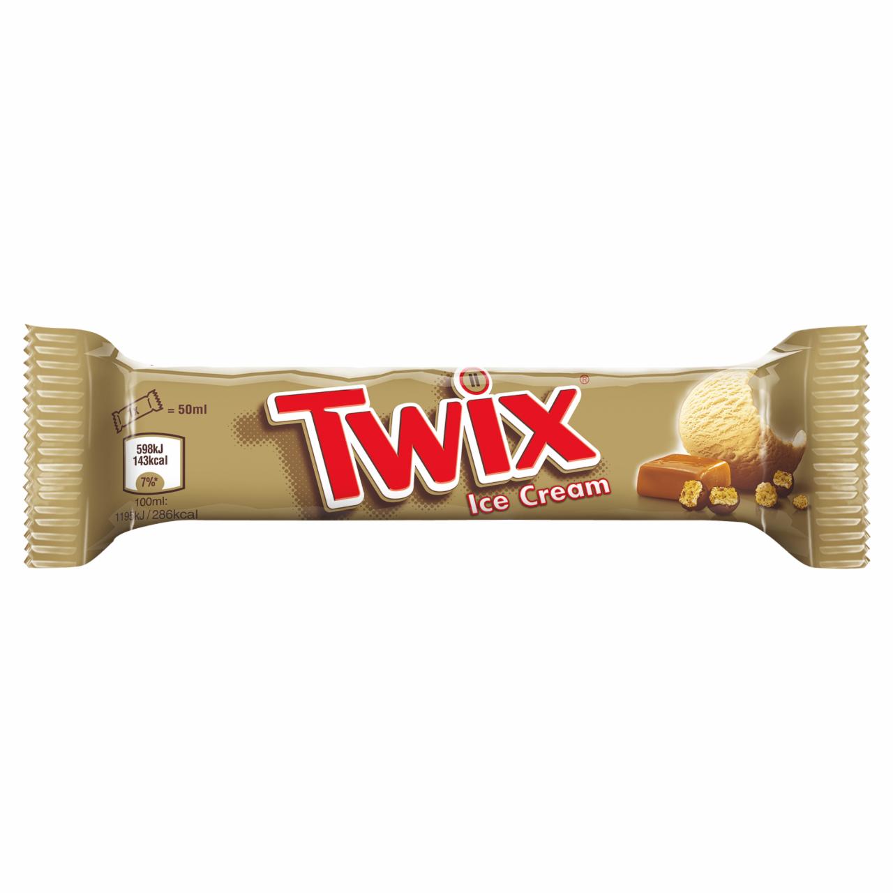 Zdjęcia - Twix Lody karmel i ciasteczko w polewie kakaowej 50 ml