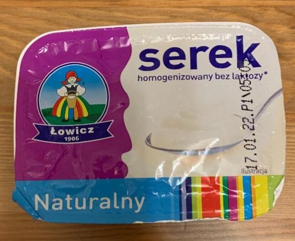 Zdjęcia - Serek homogenizowany bez laktozy Naturalny Łowicz