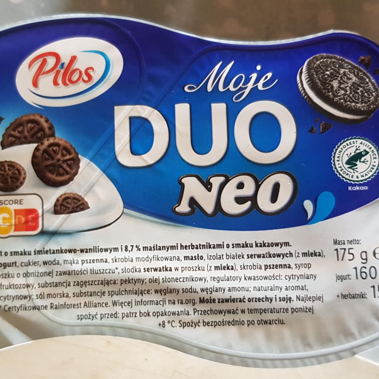 Zdjęcia - Moje duo neo waniliowy z herbatnikami o smaku kakowym Pilos