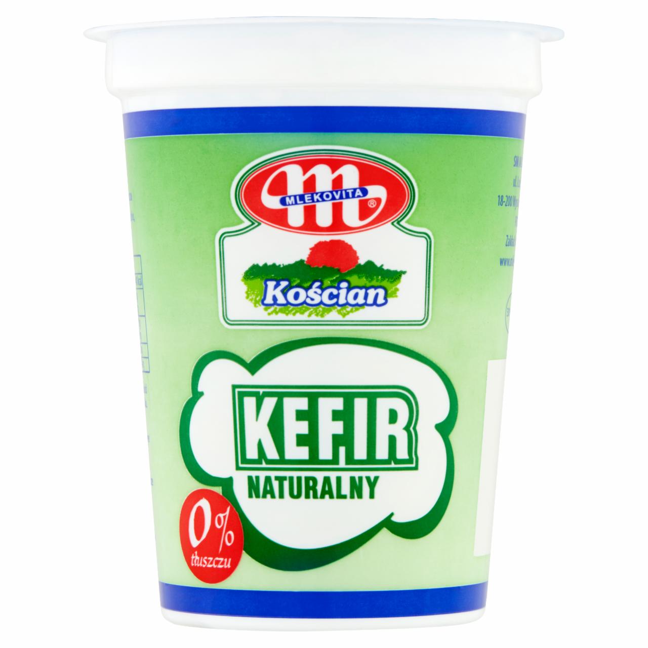 Zdjęcia - Mlekovita Kościan Kefir naturalny 0% tłuszczu 400 g