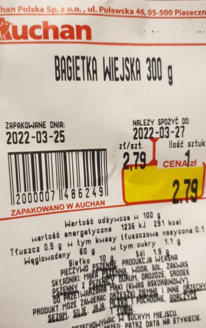 Zdjęcia - Bagietka wiejska Auchan