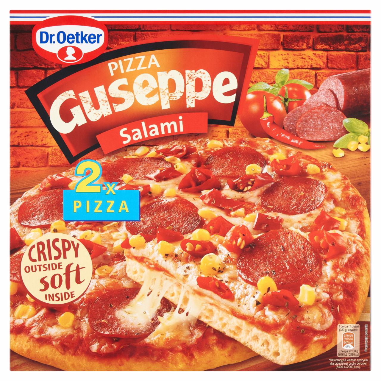 Zdjęcia - Dr. Oetker Guseppe Pizza salami 760 g (2 x 380 g)