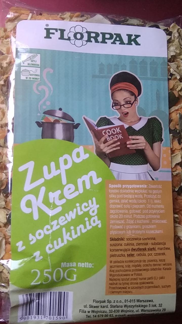 Zdjęcia - Zupa krem z soczewicy z cukinią florpak