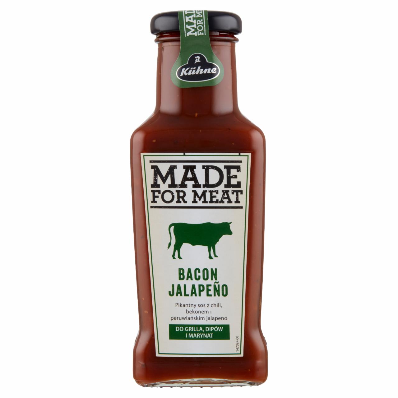 Zdjęcia - Kühne Made For Meat Bacon Jalapeño Sos 235 ml