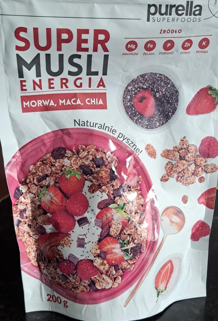 Zdjęcia - super musli energia morwa maca chia Purella Superfoods