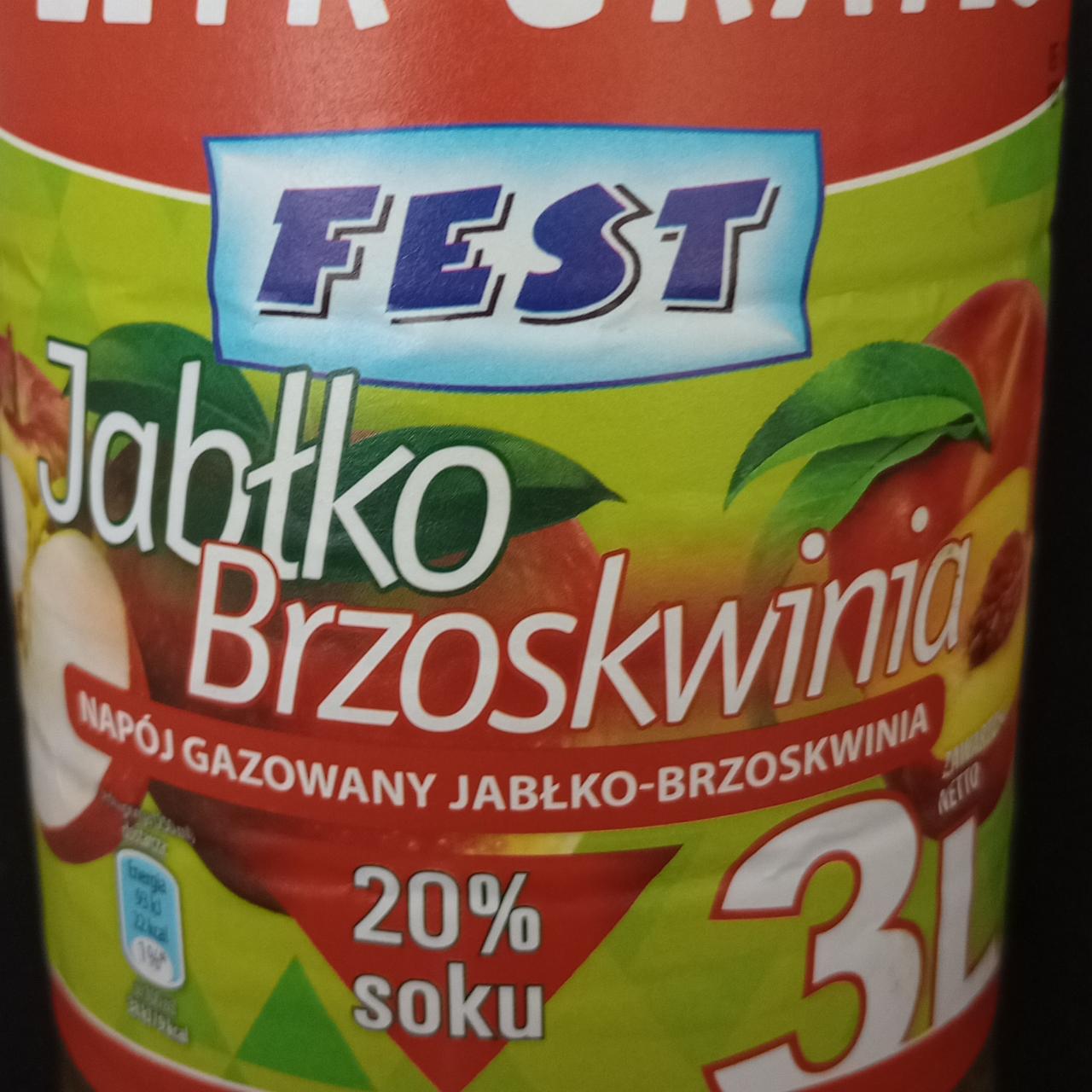 Zdjęcia - napój gazowany o smaku jabłka i brzoskwini fest