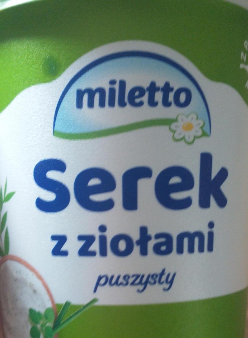 Zdjęcia - Serek z ziołami Miletto