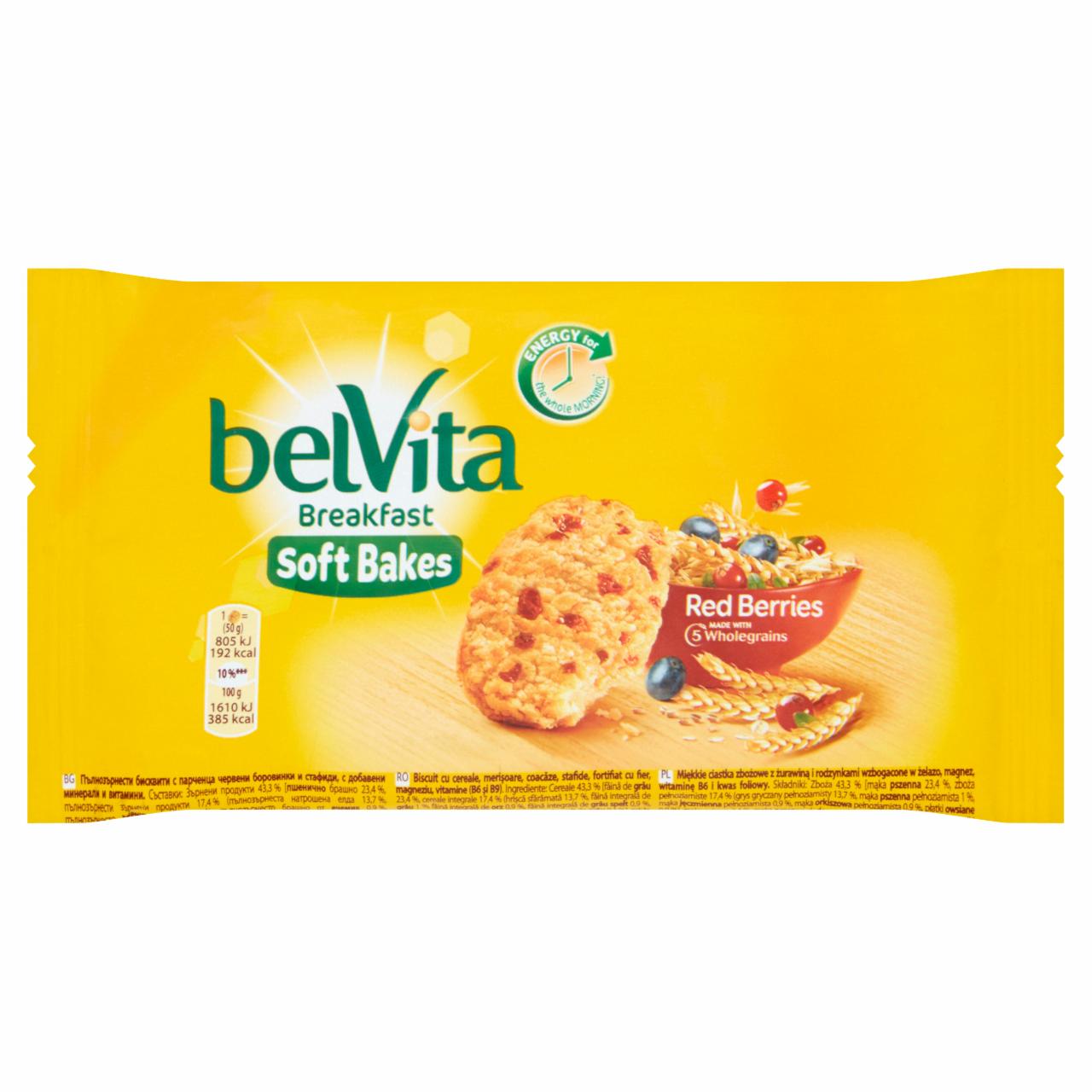 Zdjęcia - belVita Breakfast Red Berries Ciastka zbożowe 50 g