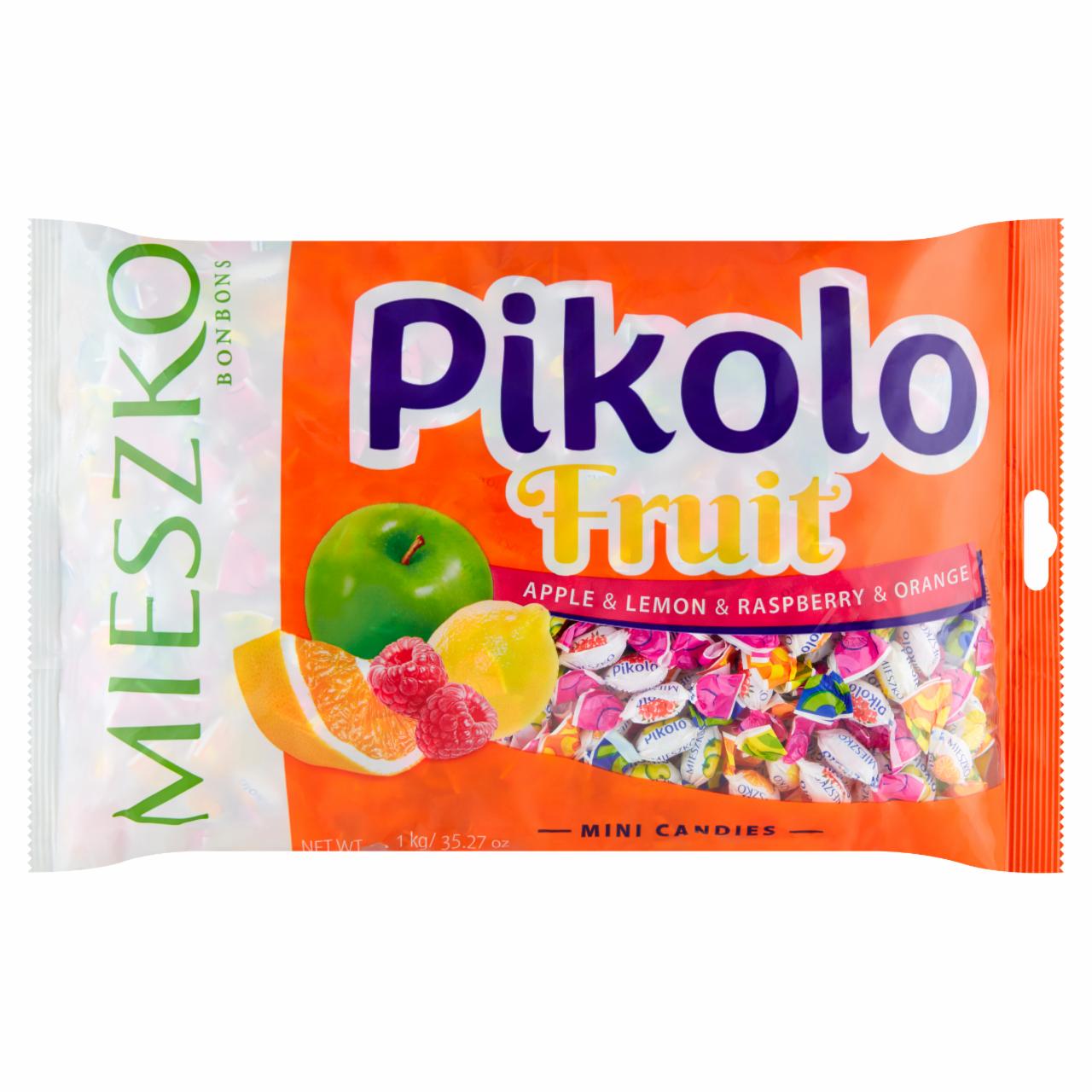 Zdjęcia - Mieszko Pikolo Fruit Karmelki twarde o smaku cytrynowym jabłkowym malinowym i pomarańczowym 1 kg