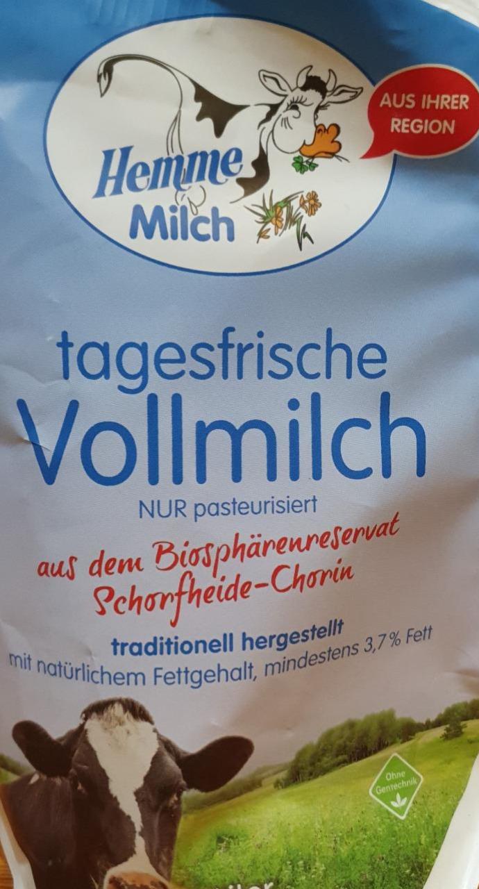 Zdjęcia - Vollmilch tagesfrische Hemme Milch