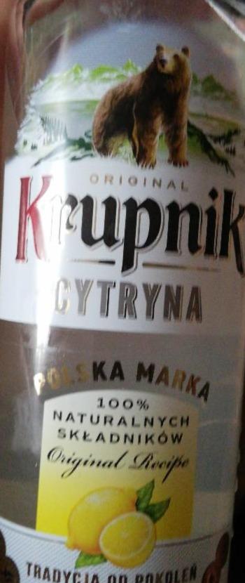 Zdjęcia - Wódka Krupnik cytrynowa