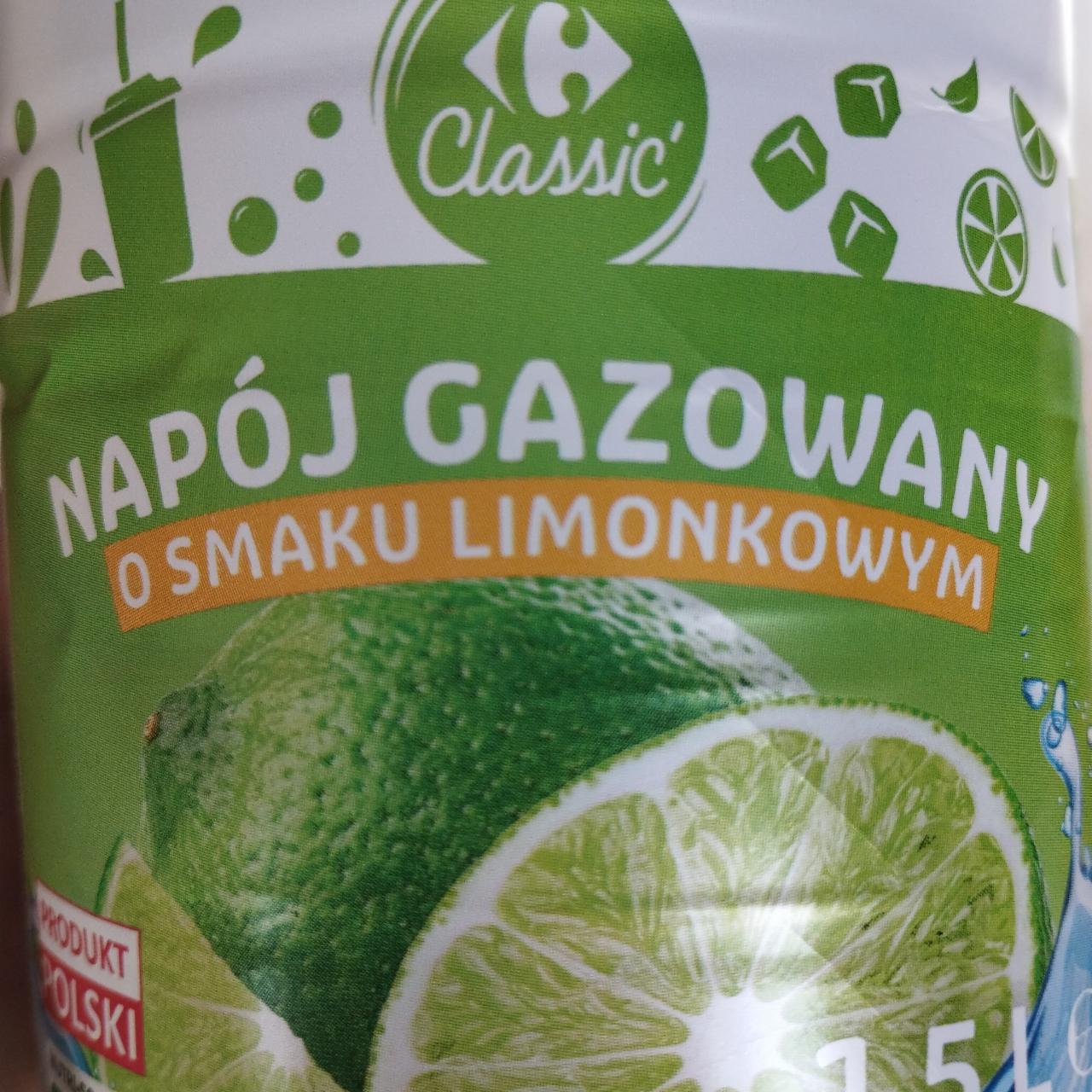 Zdjęcia - Napój gazowany o smaku limonkowym Carrefour classic