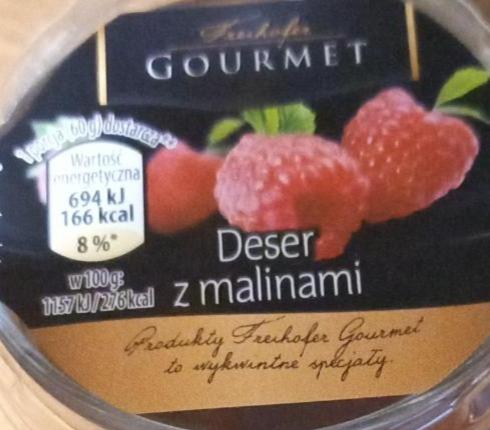 Zdjęcia - Deser z malinami Gourmet