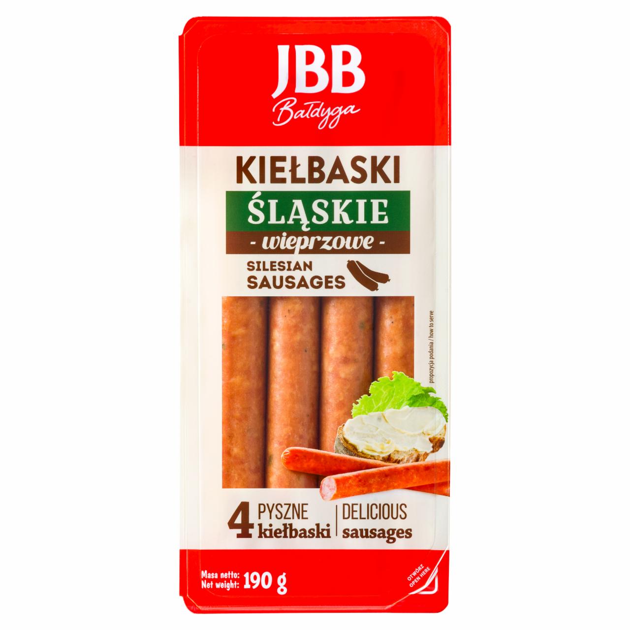 Zdjęcia - JBB Bałdyga Kiełbaski śląskie wieprzowe 190 g