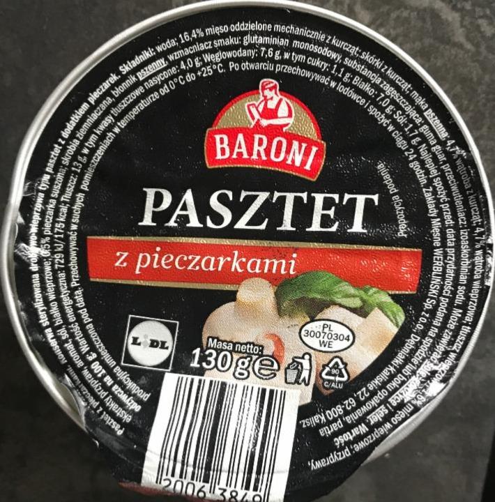 Zdjęcia - Pasztet z pieczarkami Baroni