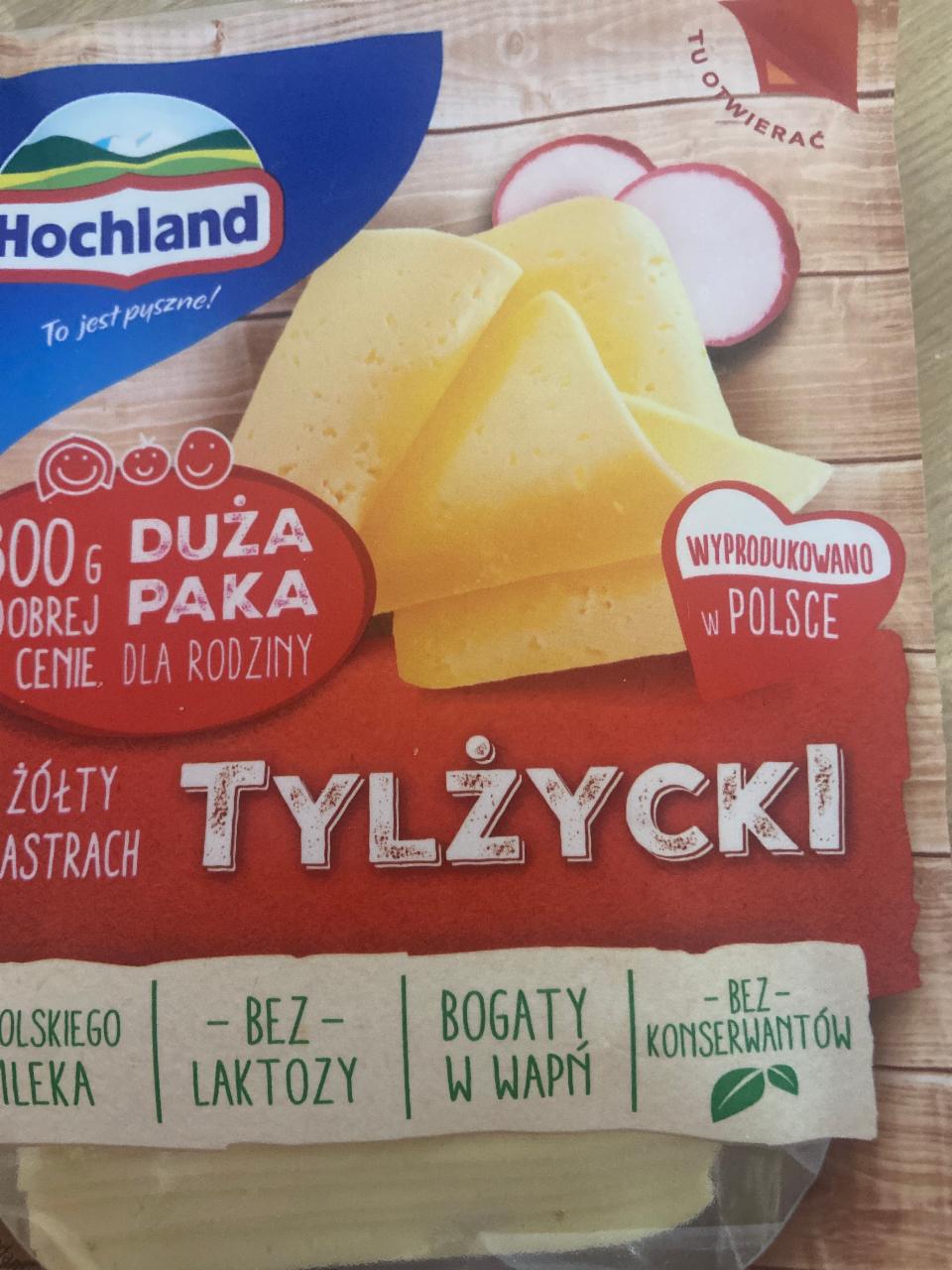 Zdjęcia - Ser żółty Tylżycki w plastrach Hochland