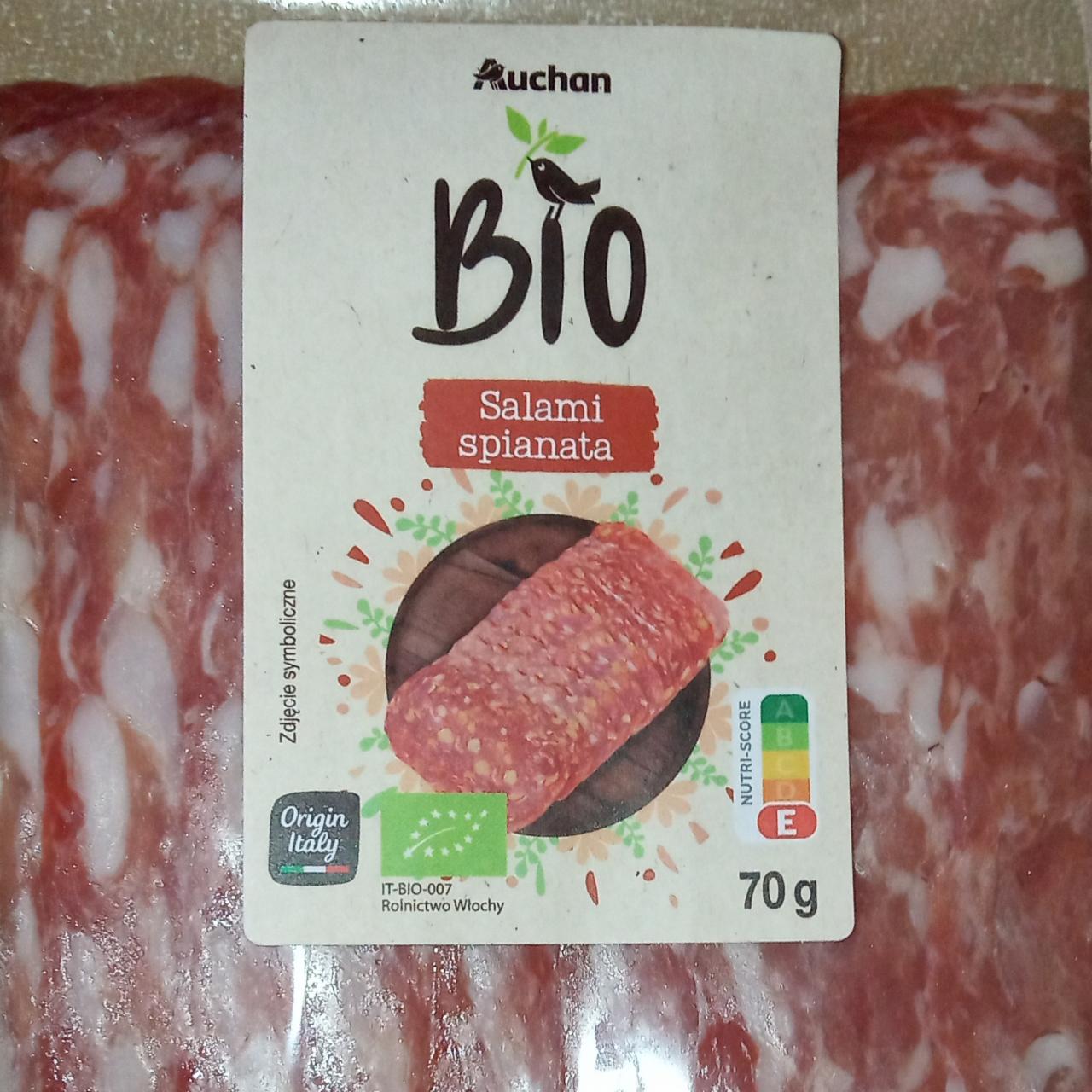 Zdjęcia - Salami spianata BIO Auchan