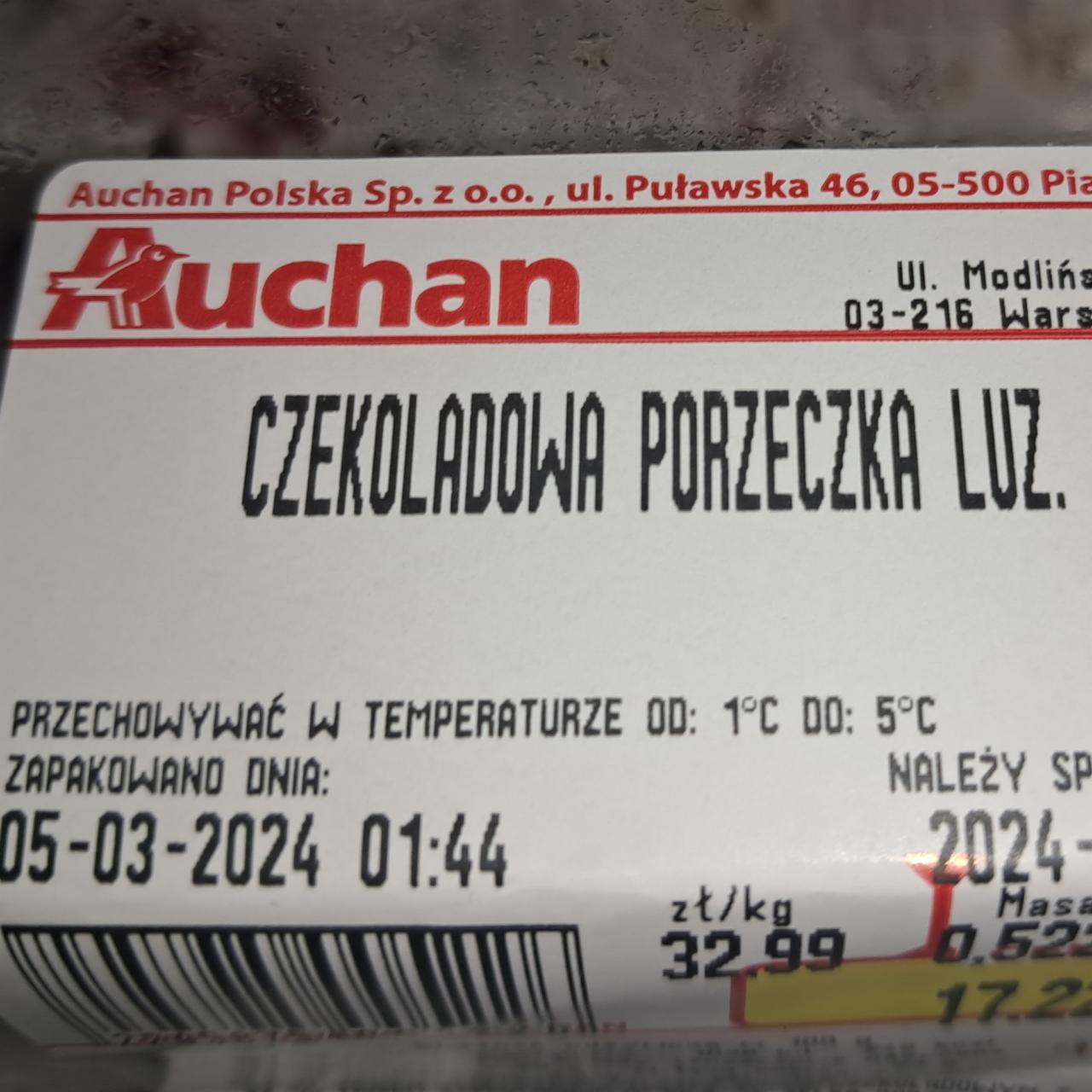 Zdjęcia - Ciasto czekolada porzeczka Auchan