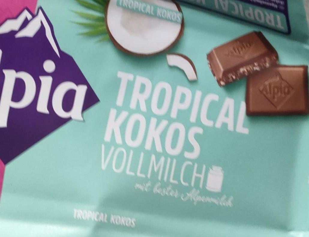 Zdjęcia - Czekolada tropical z kokosem Alpia