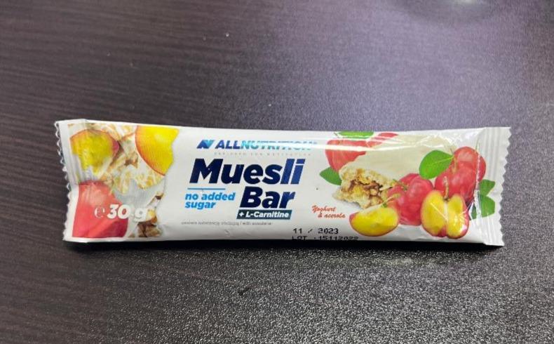 Zdjęcia - Muesli Bar L-Carnitine Yoghurt & Acerola Allnutrition