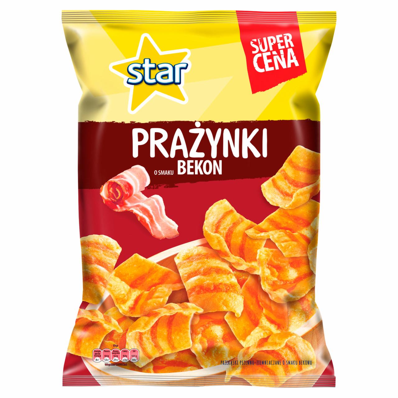 Zdjęcia - Star Prażynki Przekąski pszenne o smaku bekonu 130 g