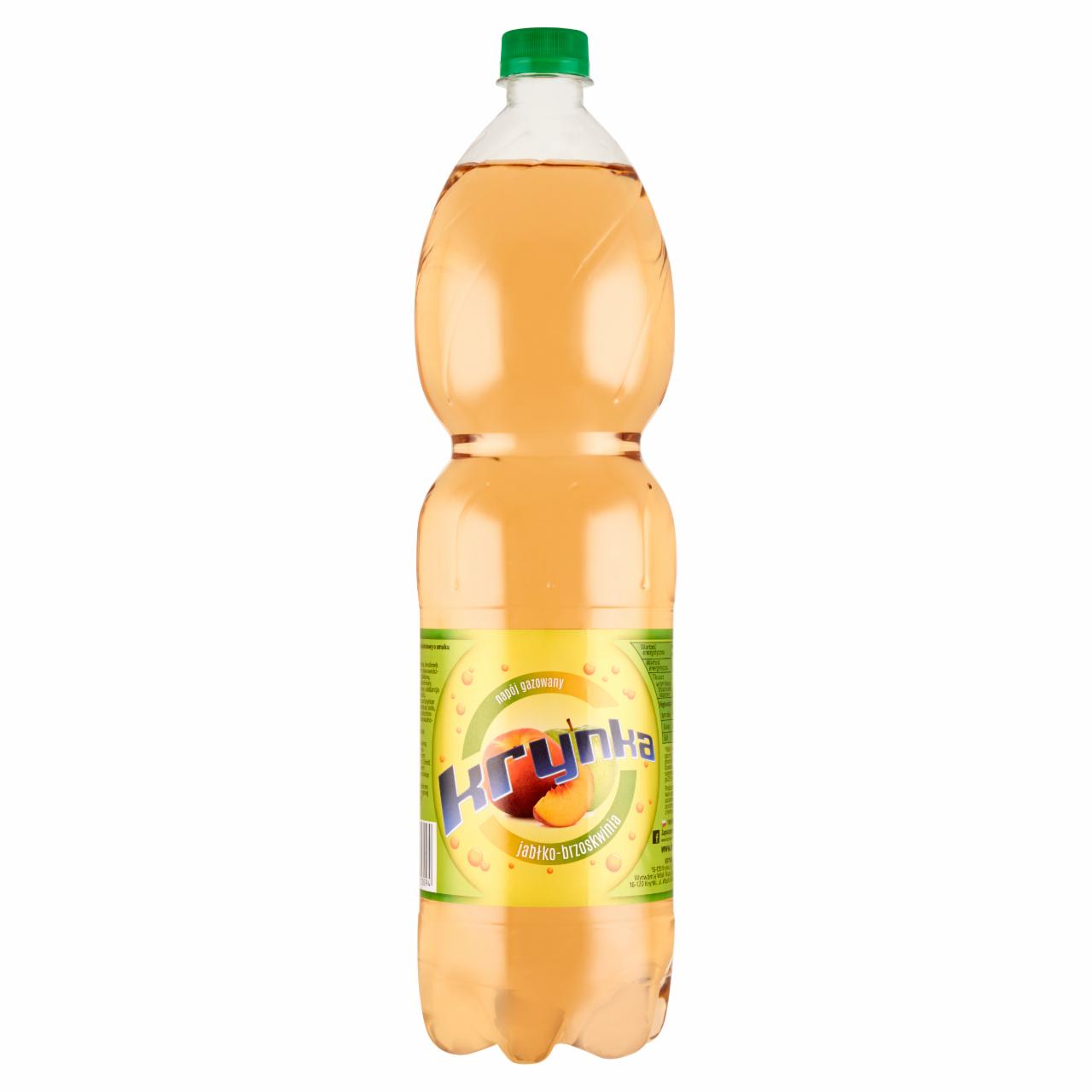 Zdjęcia - Krynka Napój gazowany jabłko-brzoskwinia 1,5 l