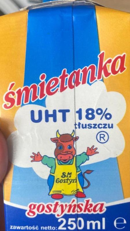 Zdjęcia - SM Gostyń Śmietanka gostyńska 18 % tłuszczu 250 ml