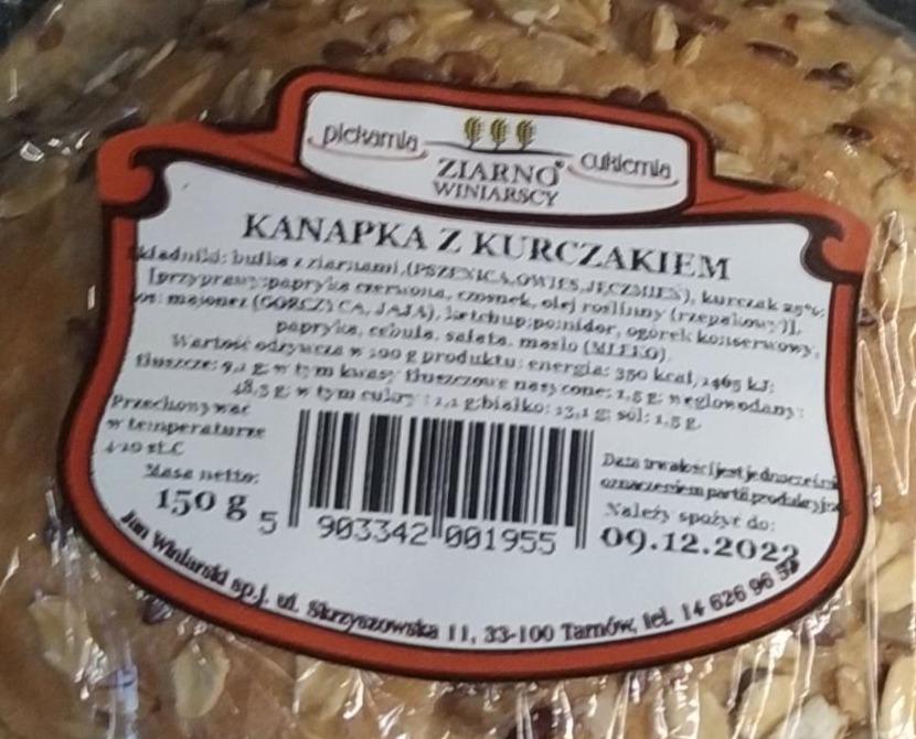 Zdjęcia - Kanapka z kurczakiem Piekarnia cukiernia ziarno winiarscy