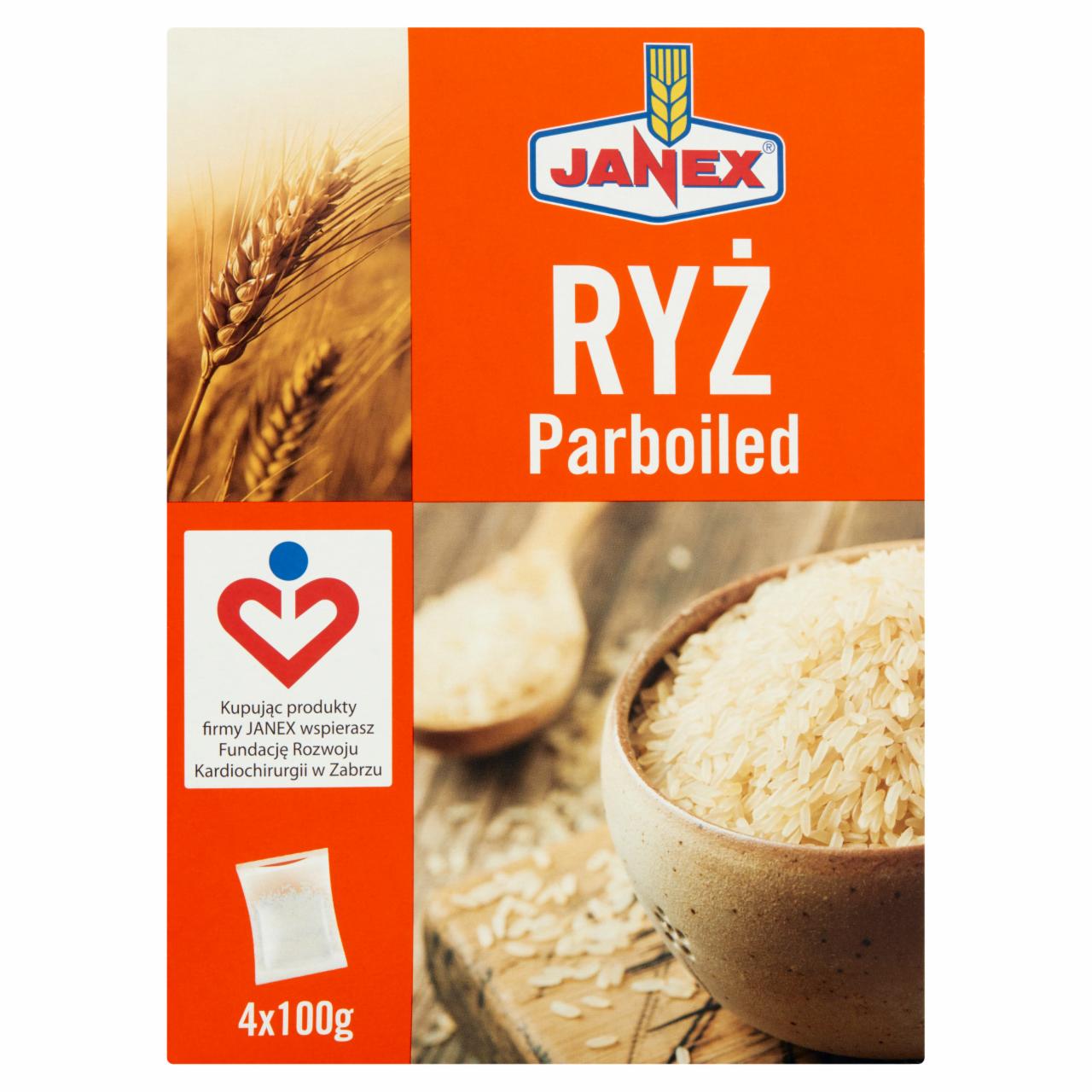 Zdjęcia - Janex Ryż parboiled 400 g (4 x 100 g)