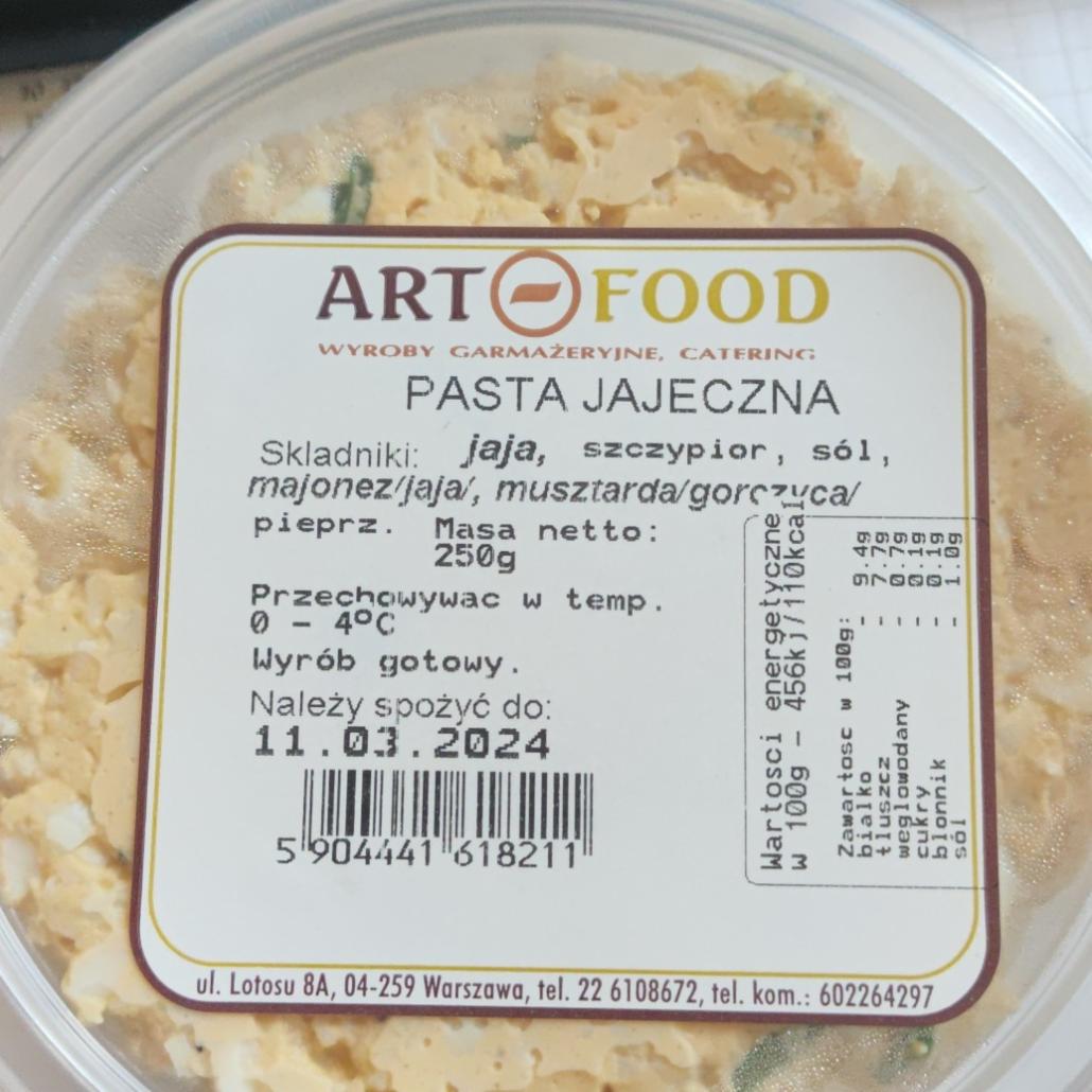 Zdjęcia - Pasta jajeczna Artfood