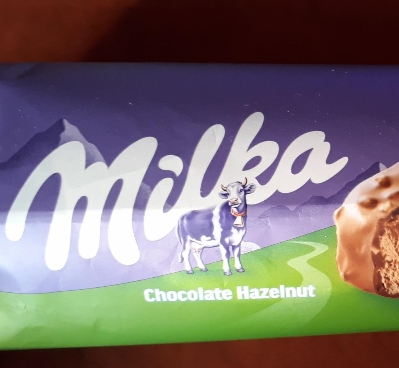 Zdjęcia - Milka Lody czekolada mleczna-orzech laskowy w czekoladzie mlecznej 90 ml