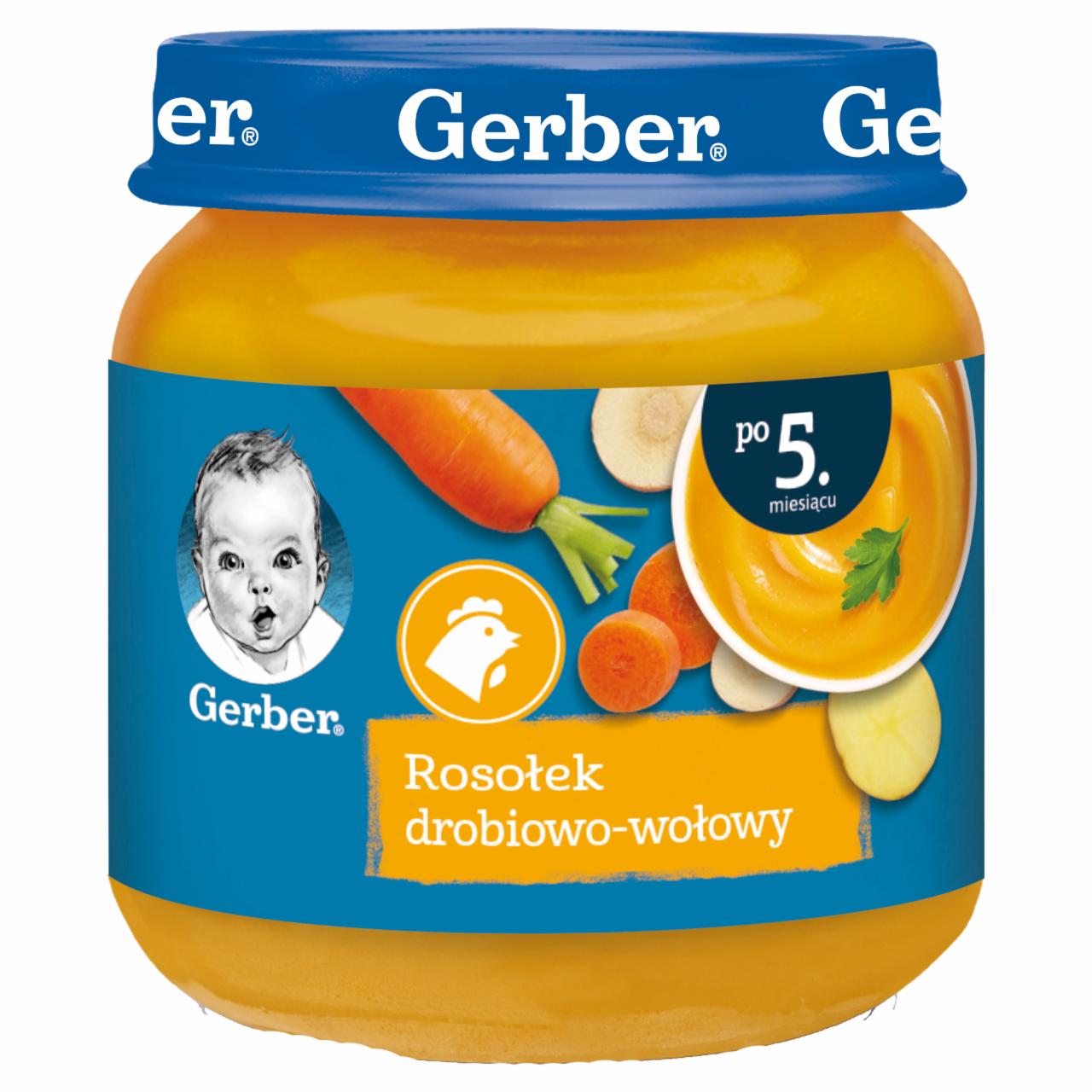 Zdjęcia - Rosołek drobiowo-wołowy dla niemowląt po 5. miesiącu 125 g Gerber