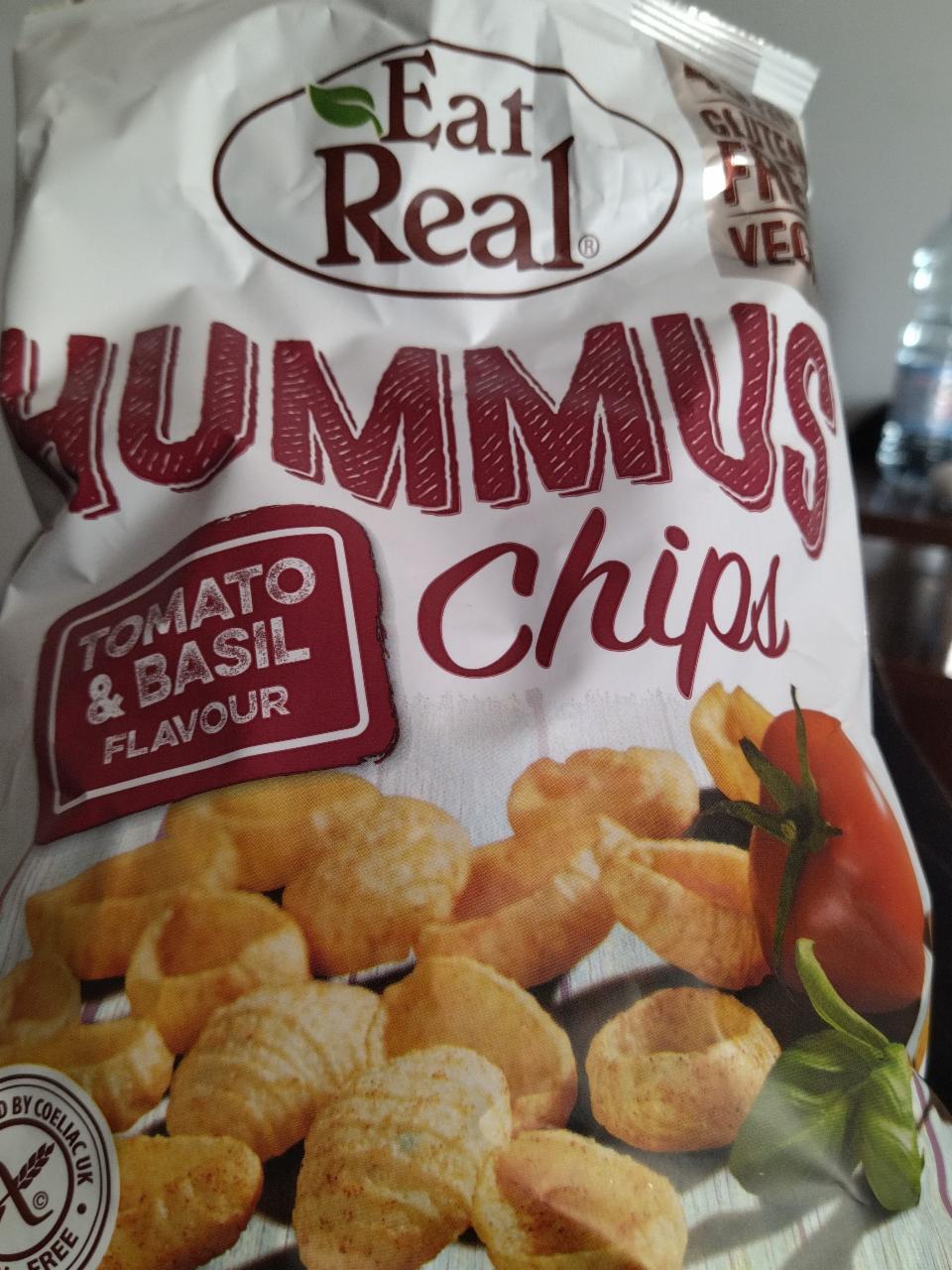 Zdjęcia - Hummus chips tomato basil Eat Real