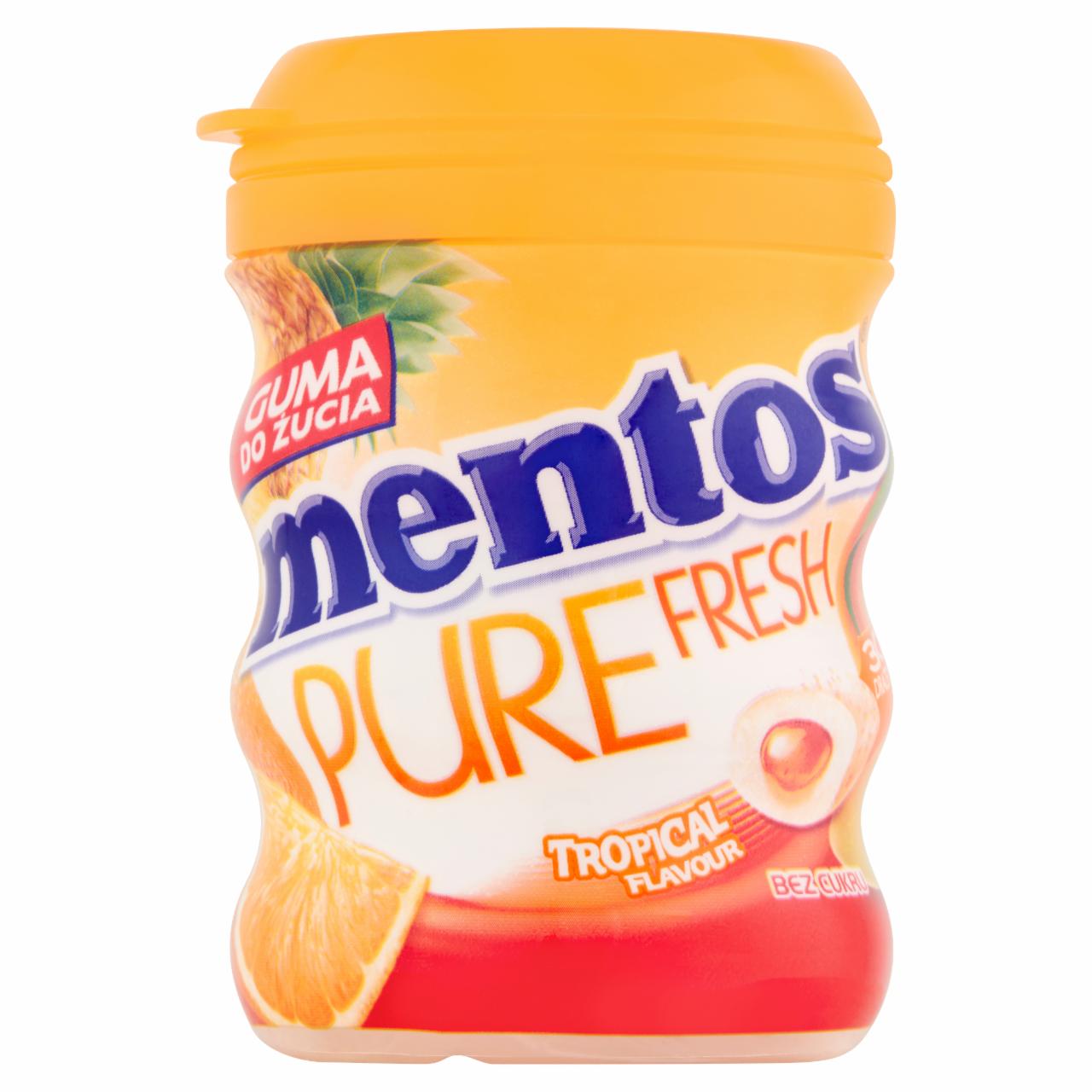 Zdjęcia - Mentos Pure Fresh Tropical Guma do żucia bez cukru 60 g (30 sztuk)