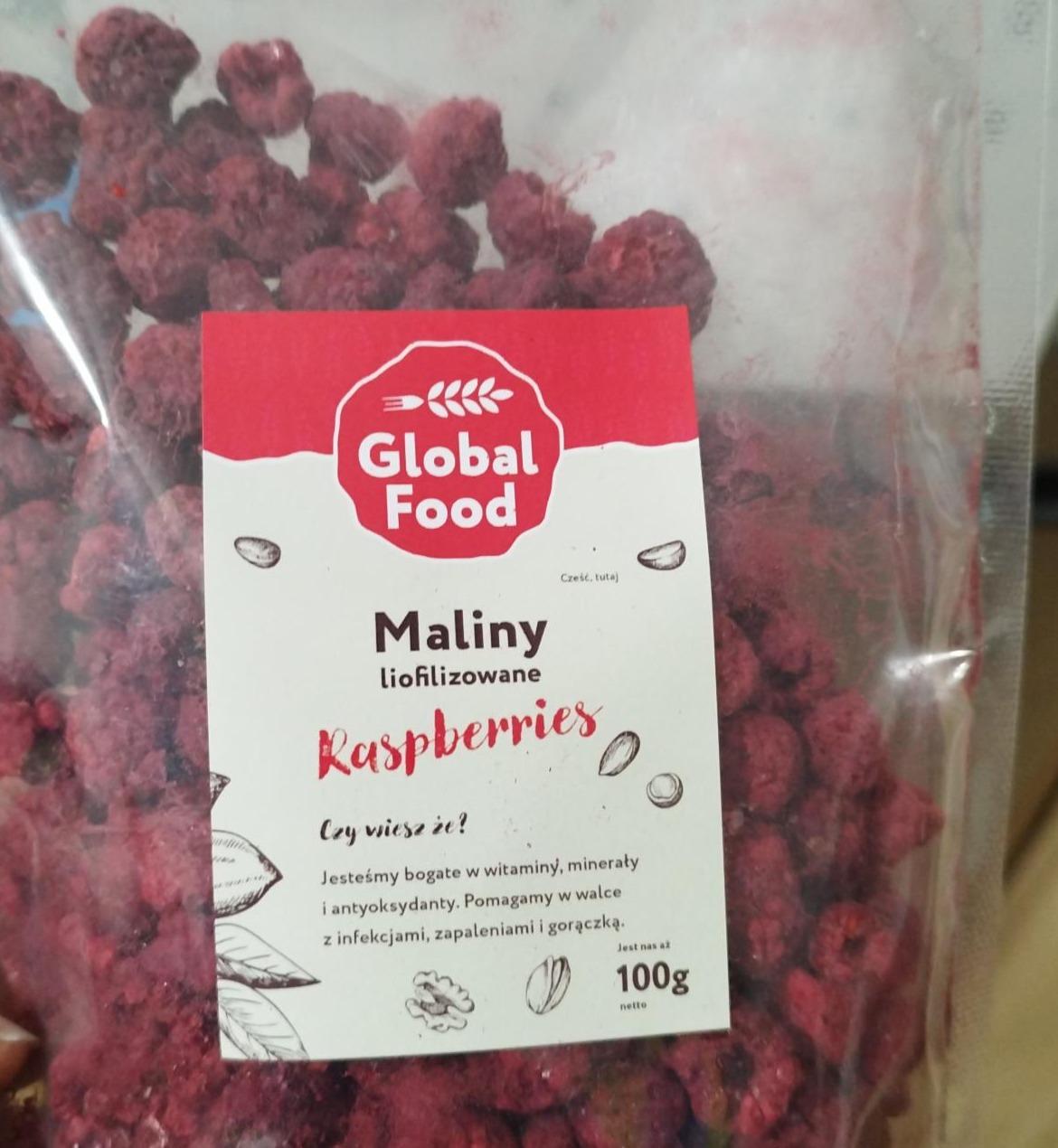 Zdjęcia - Maliny liofilizowane Global Food