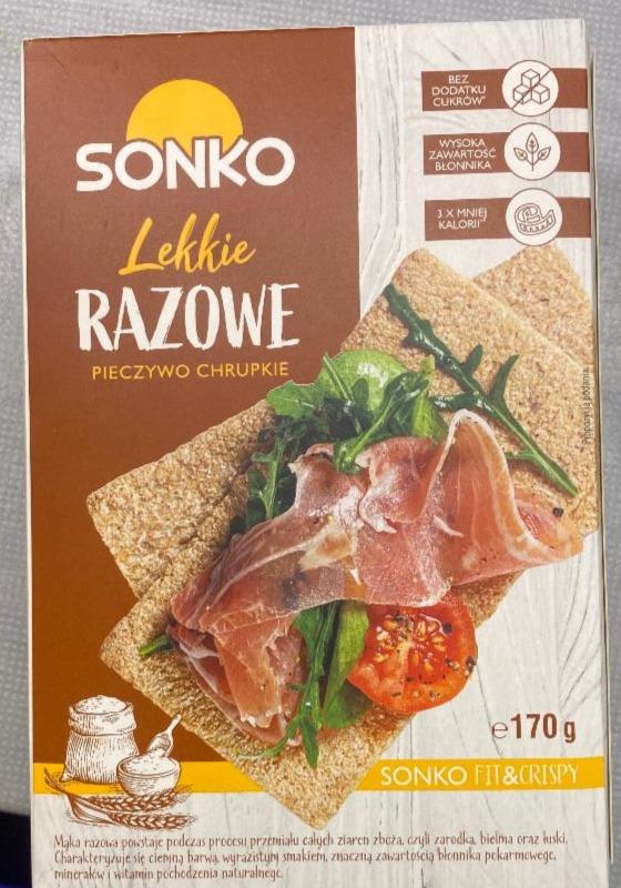 Zdjęcia - Pieczywo chrupkie lekkie razowe Sonko