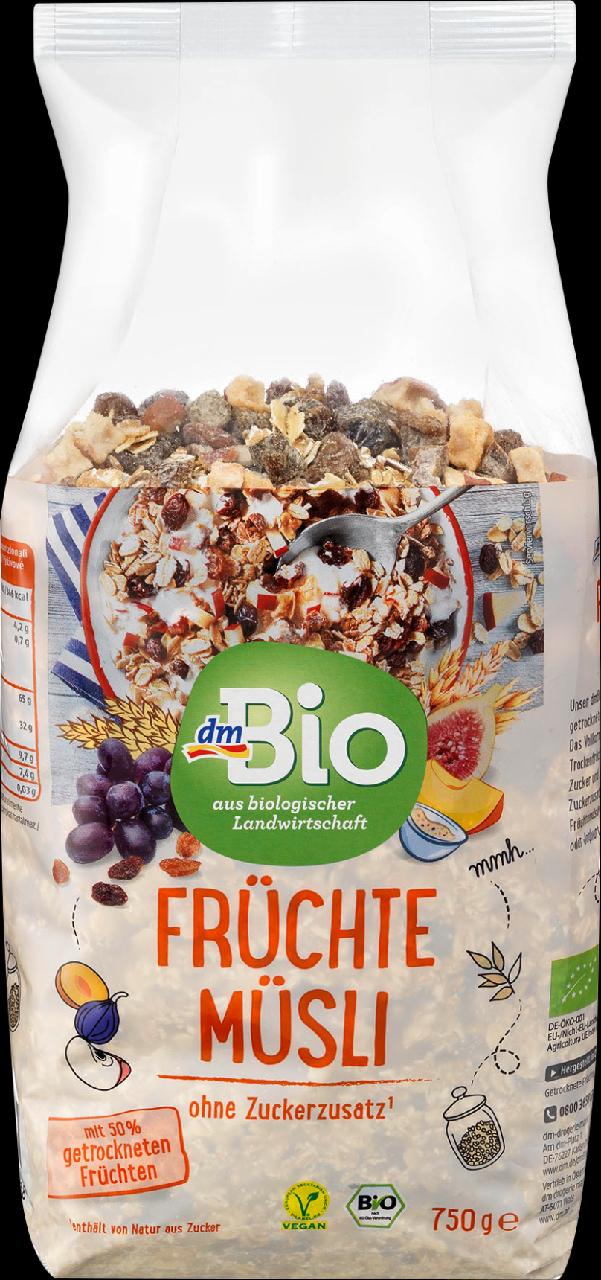 Zdjęcia - Früchte Müsli ohne Zuckerzusatz dmBio