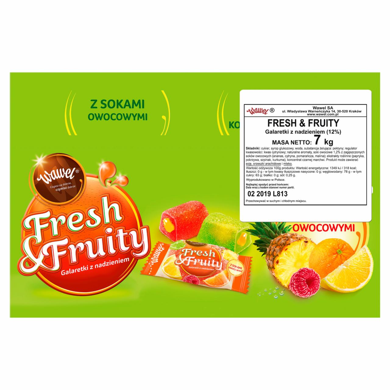 Zdjęcia - Wawel Fresh & Fruity Galaretki z nadzieniem 7 kg