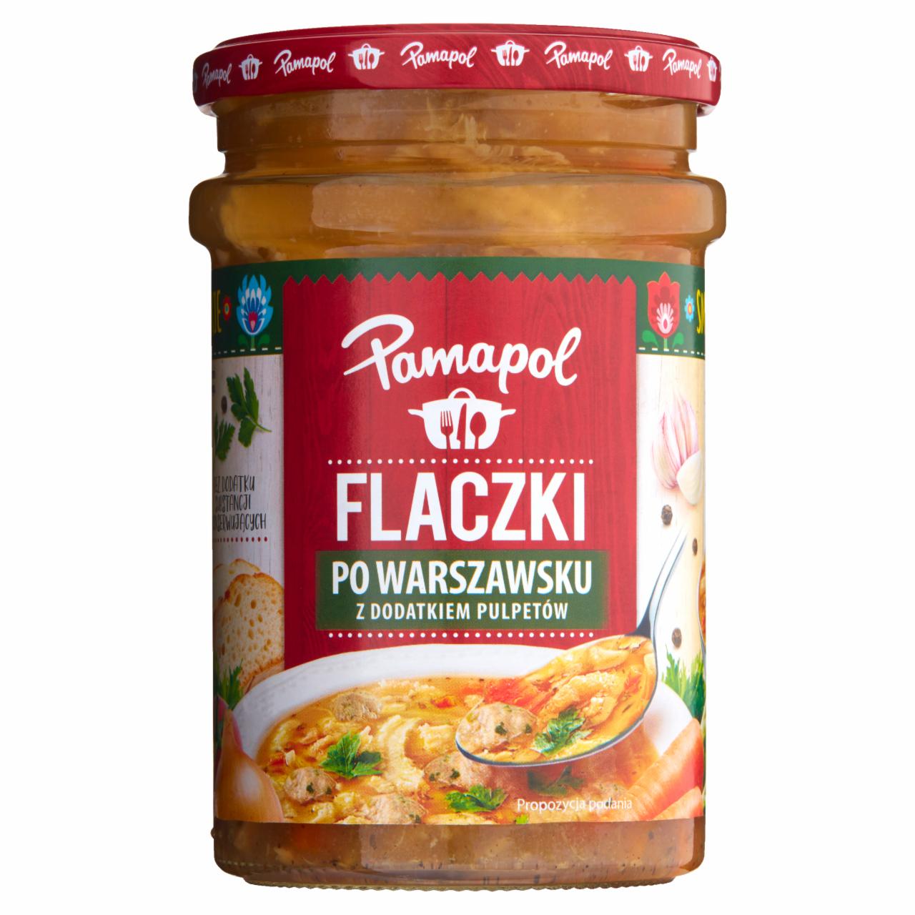 Zdjęcia - Pamapol Flaczki po warszawsku z dodatkiem pulpetów 500 g