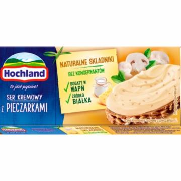 Zdjęcia - Hochland Z pieczarkami Ser topiony w plasterkach 150 g