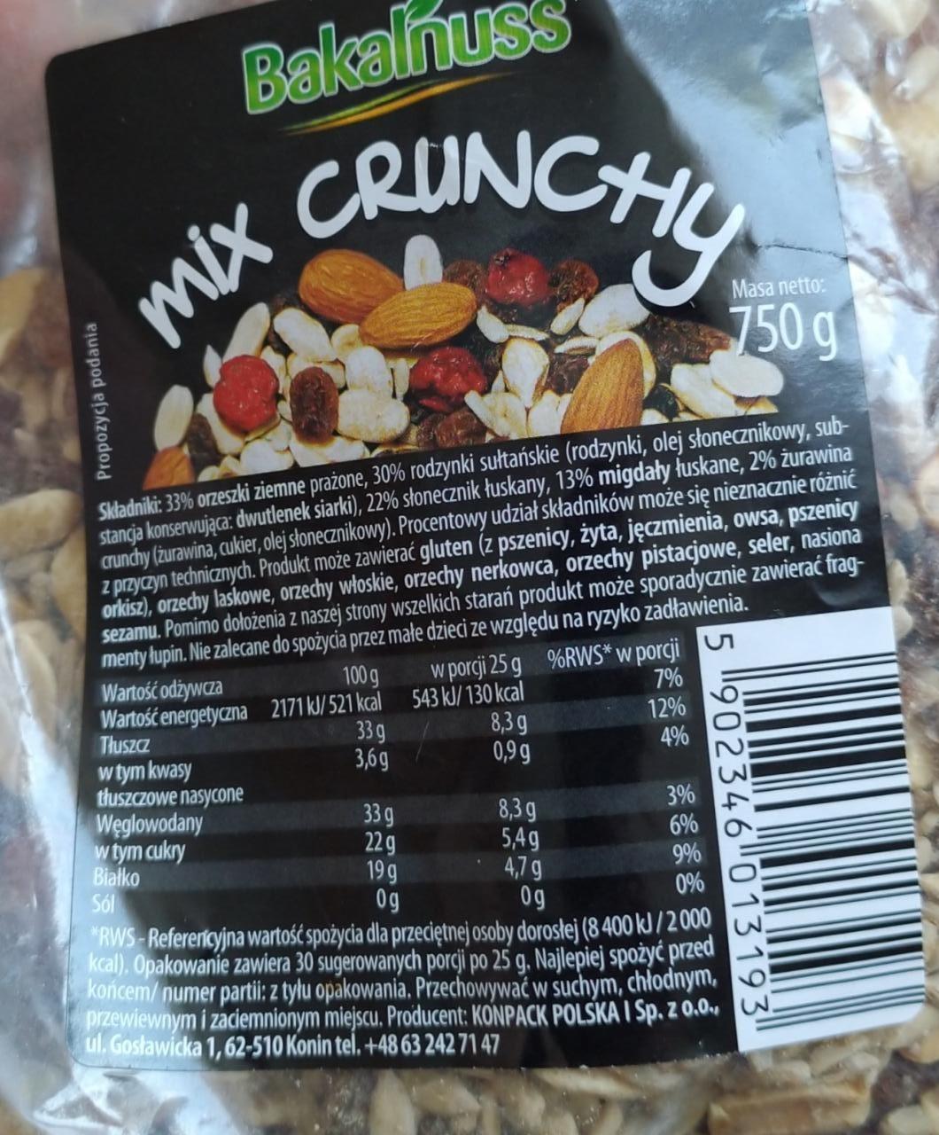 Zdjęcia - Mix crunchy Bakalnuss