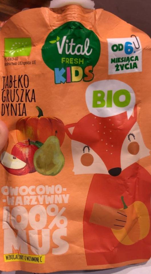 Zdjęcia - Bio 100% Mus Jabłko Gruszka Dynia Vital fresh