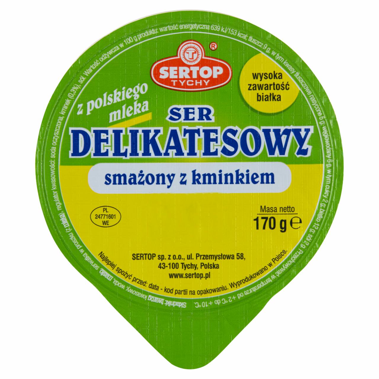 Zdjęcia - Sertop Tychy Ser delikatesowy smażony z kminkiem 170 g