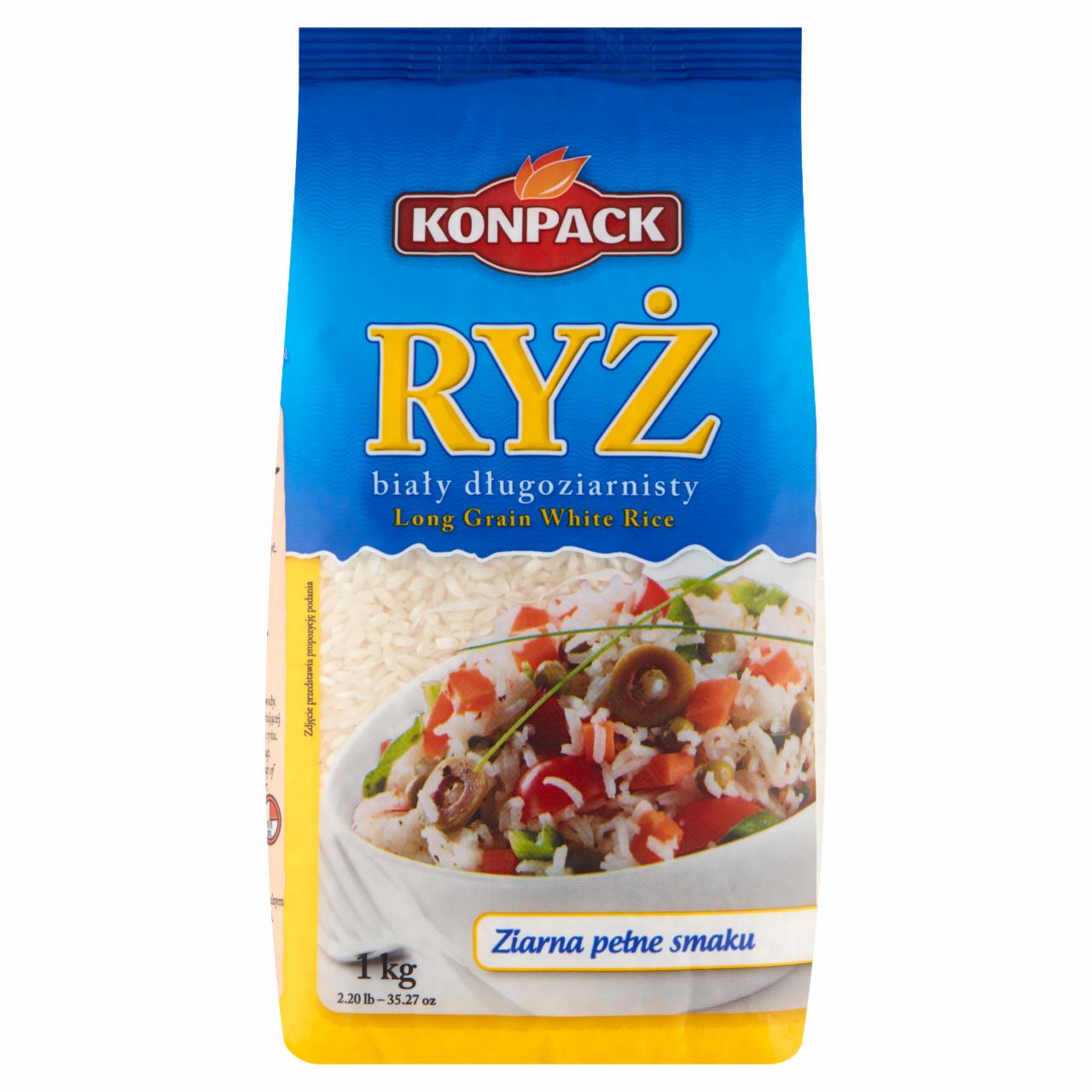 Zdjęcia - Konpack Ryż biały długoziarnisty 1 kg