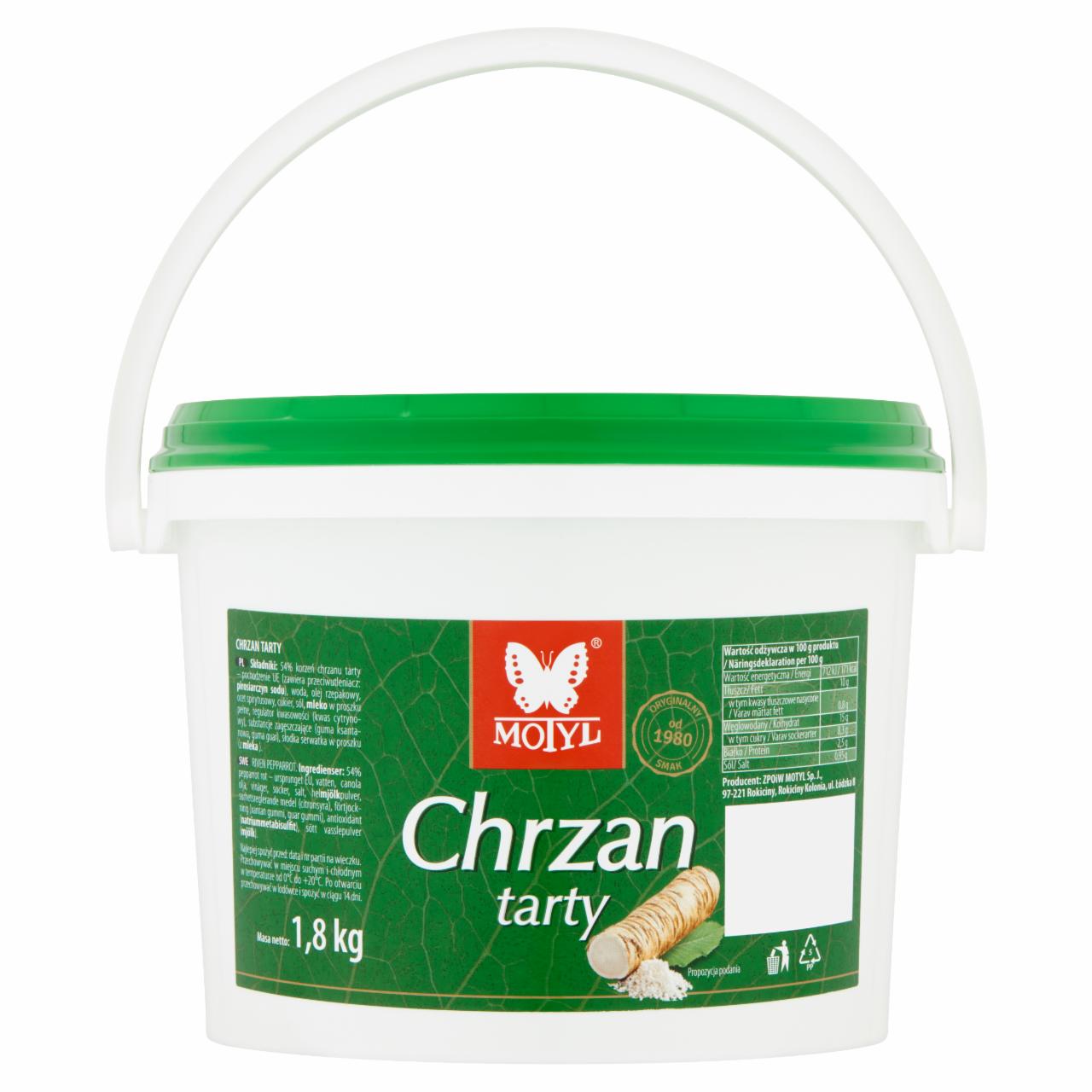 Zdjęcia - Motyl Chrzan tarty 1,8 kg