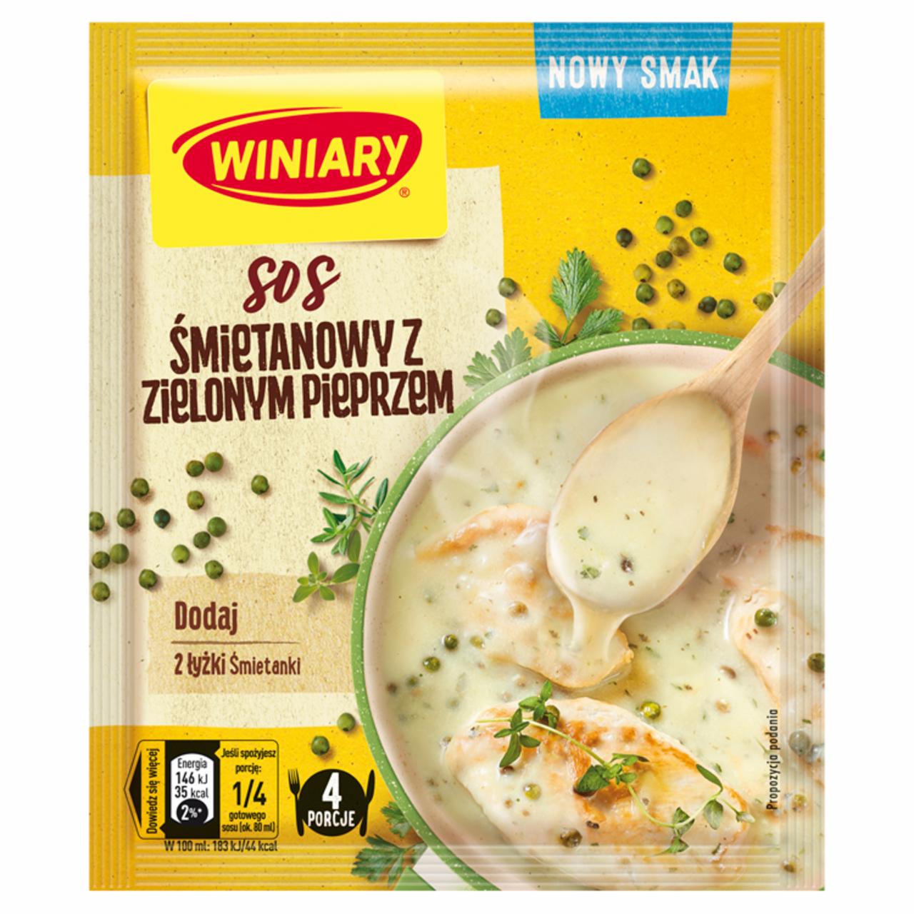 Zdjęcia - Sos śmietanowy z zielonym pieprzem Winiary