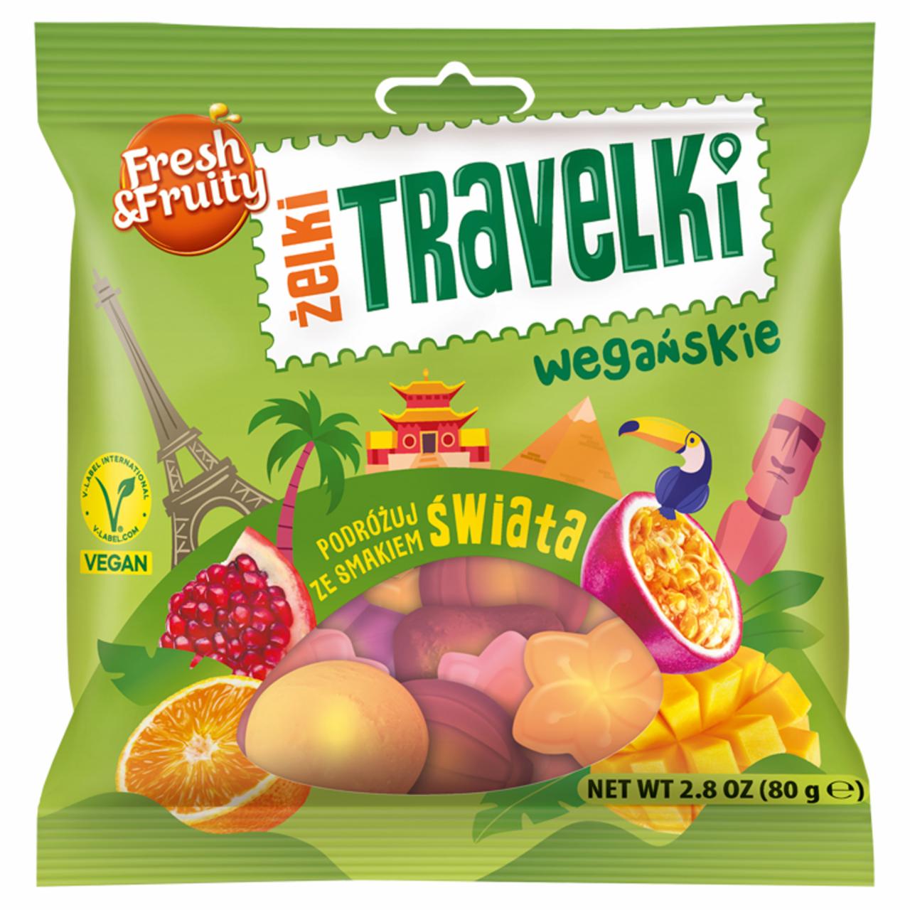 Zdjęcia - Fresh & Fruity Żelki travelki wegańskie smaki świata 80 g