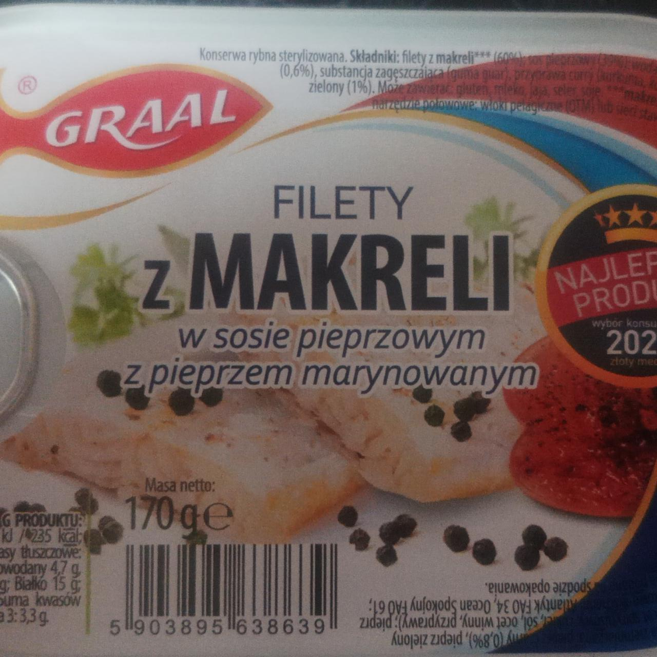 Zdjęcia - Filety z makreli w sosie pieprzowym z pieprzem marynowanym Graal