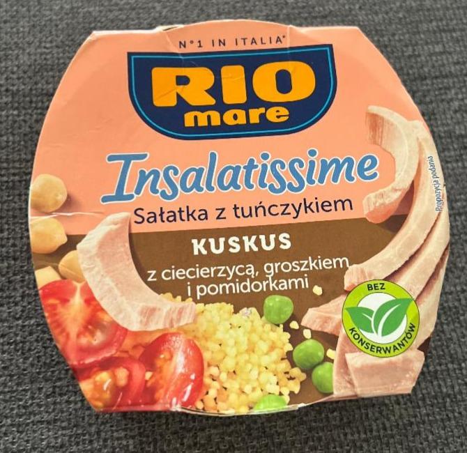 Zdjęcia - Rio Mare Insalatissime Sałatka z tuńczykiem kuskus z ciecierzycą groszkiem i pomidorkami 160 g